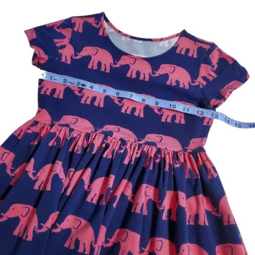 Kelly's Kids Elephant Print Dress Size 7-8